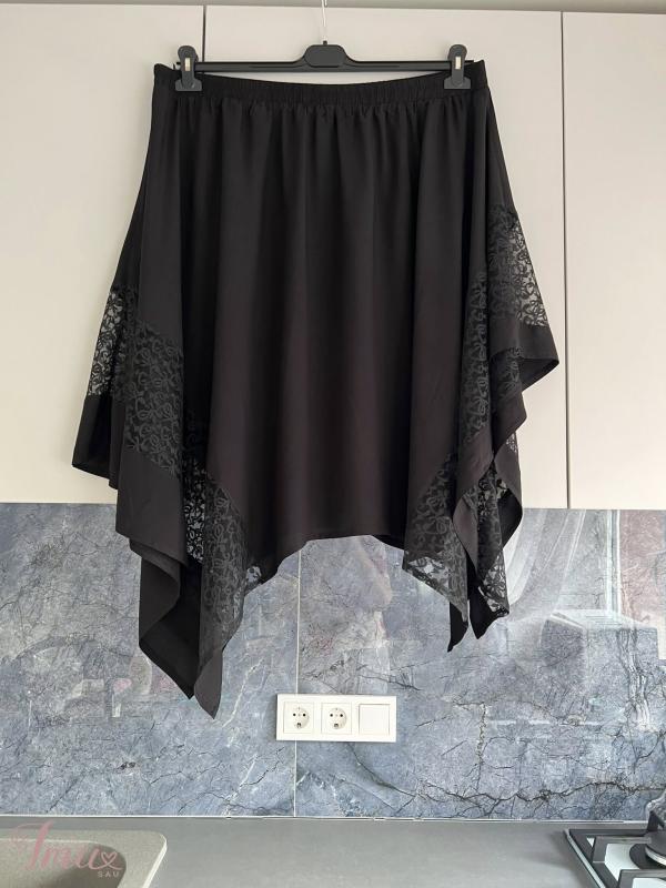 imusau.lt | parduodama ASIMETRINE sijonas 🔥- 10eu 48\50d -  liemo 102-140, ilgis 96cm, viscosa