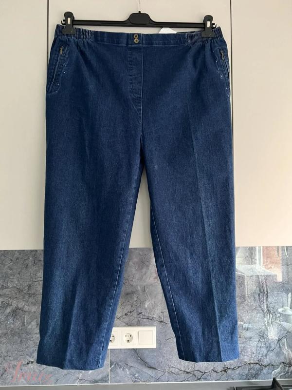 imusau.lt | parduodama DIDELI dzinsukai , kaip nauji - 8eu 52\54d - liemo 104-136, klub 126-150, ilgis 95cm, coton\polyest\elast