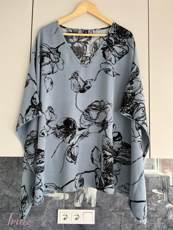 imusau.lt | parduodama DIDELE bluzkute 🔥TIK - 8eu 54\56 -  plotis 152, ilgis 76cm, polyest