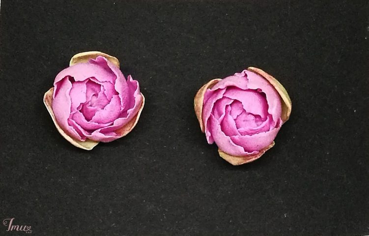 imusau.lt | parduodama auskarai rausvi bijūnai