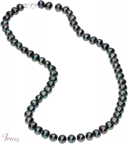 imusau.lt | parduodama Natūralių perlų vėrinys, tamsi spalva