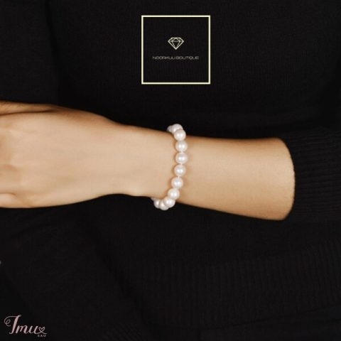 imusau.lt | parduodama Apyrankė iš kriauklyčių pudros perlų, originali sąsaga, 10mm