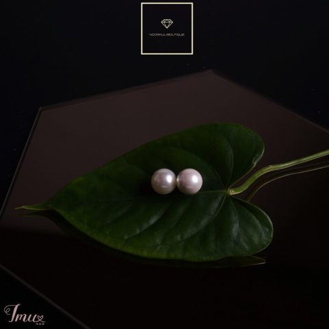 imusau.lt | parduodama Sidabriniai auskarai su perlais iš kriauklyčių pudros, 12mm