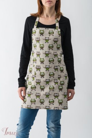 imusau.lt | parduodama Lininė prijuostė "Pelėdos"