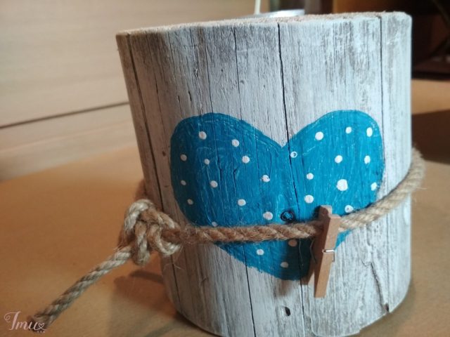 imusau.lt | listing Medinė žvakidė Širdelė