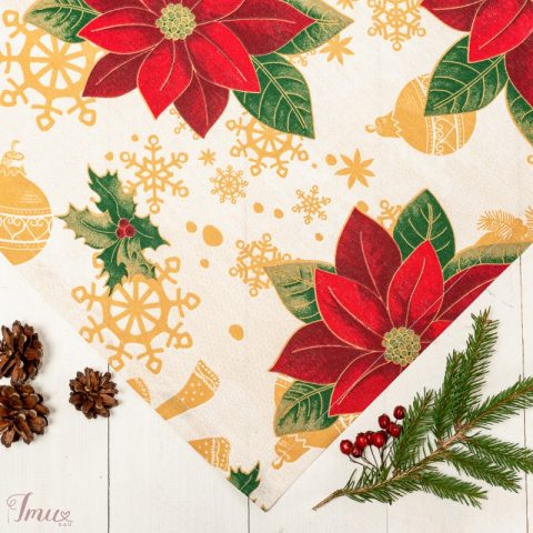 imusau.lt | parduodama Servetėlė "Kalėdinė gėlė"