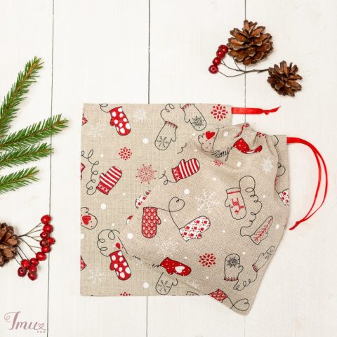 imusau.lt | parduodama Lininis maišelis "Pirštinės"