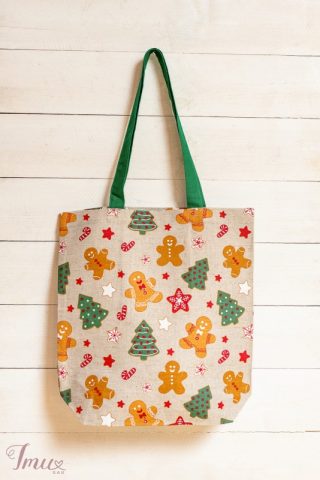 imusau.lt | parduodama Lininis kalėdinis krepšys