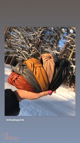 imusau.lt | parduodama Plaukų lankelis, eko oda, mazgelis