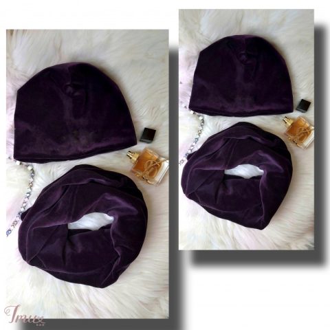 imusau.lt | parduodama Veliūrinė kepurė + šalikas