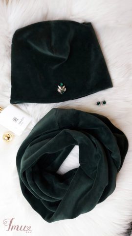 imusau.lt | parduodama Veliūrinė kepurė + šalikas