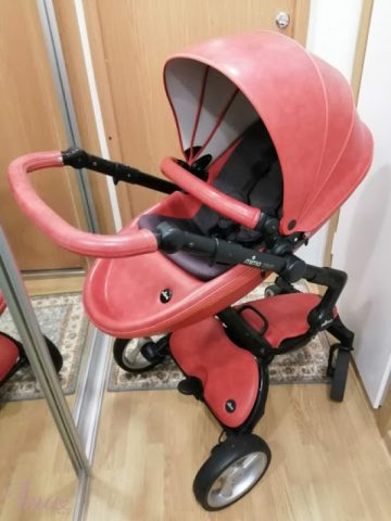 imusau.lt | parduodama Mima xari 3 in 1 sicilian red vežimas+skėtukas