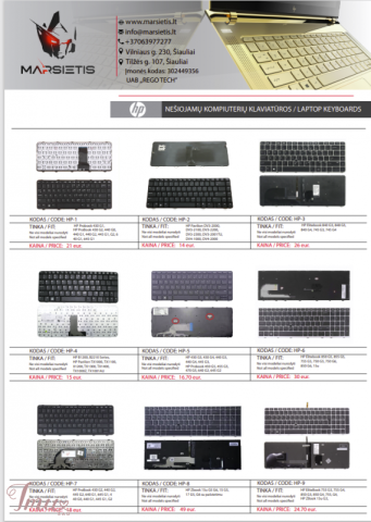 imusau.lt | parduodama Įvairių nešiojamųjų kompiuterių klaviatūros, klaviatūra, mygtukų keitimas, remontas, pardavimas