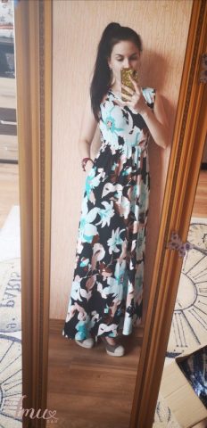 imusau.lt | parduodama Ilga gėlėta suknelė