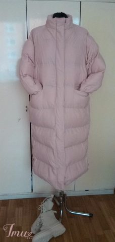 imusau.lt | listing Ilgas šviesiai rausvas šiltas paltas