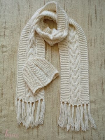 imusau.lt | parduodama Baltas šalikas ir kepurė