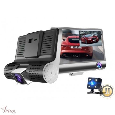 imusau.lt | parduodama DVR TRIPLE aukštos raiškos IPS ekranas, 170 laipsnių vaizdo registratorius su galine vaizdo kamera