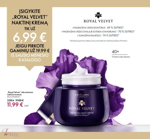 imusau.lt | parduodama Naktinis kremas 40 +