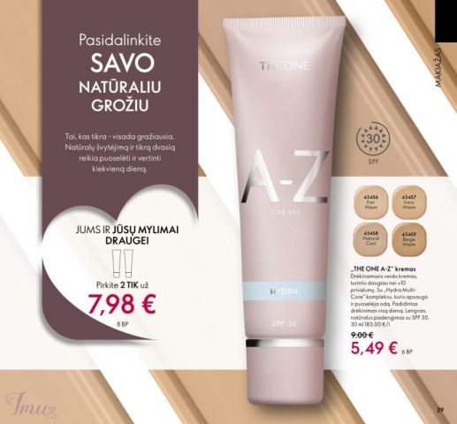 imusau.lt | parduodama Kremas veidui +makiažo pagrindas