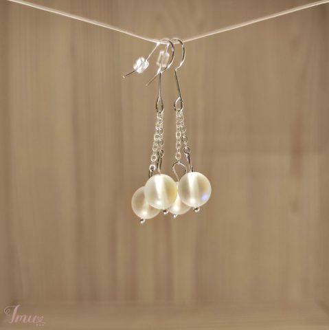 imusau.lt | parduodama Auskarai su "rūko" rutuliukais