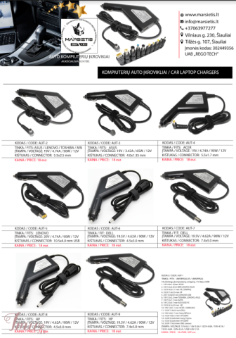 imusau.lt | parduodama VISI Nešiojamų kompiuterių mašininiai automobiliniai pakrovėjai