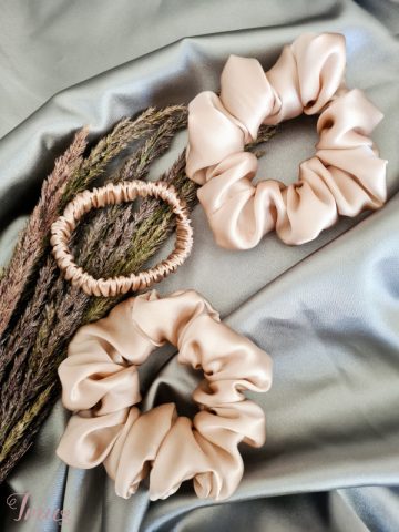 imusau.lt | parduodama Natūralaus šilko plaukų gumytės.