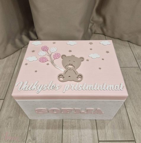 imusau.lt | parduodama Medinė personalziuota prisiminimų dėžutė