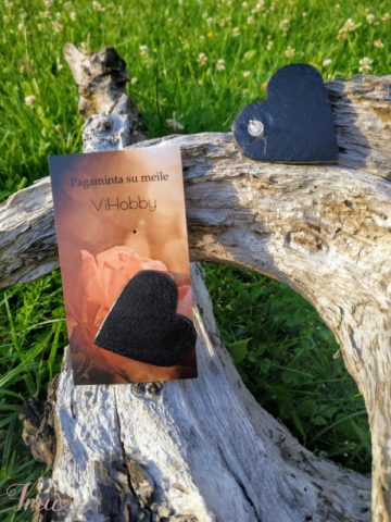 imusau.lt | parduodama Rankų darbo auskarai -"Širdelė šonu 4 cm"