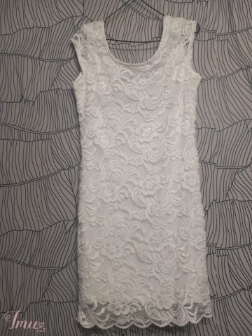 imusau.lt | parduodama Nėriniuota balta suknelė