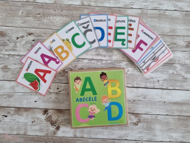 imusau.lt | parduodama Laminuotos kortelės abėcėlė užduotėlės