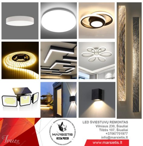 imusau.lt | parduodama Lauko / vidaus LED šviestuvų remontas