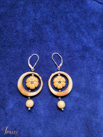 imusau.lt | parduodama Rankų darbo auskarai iš briedžio, ožkos rago