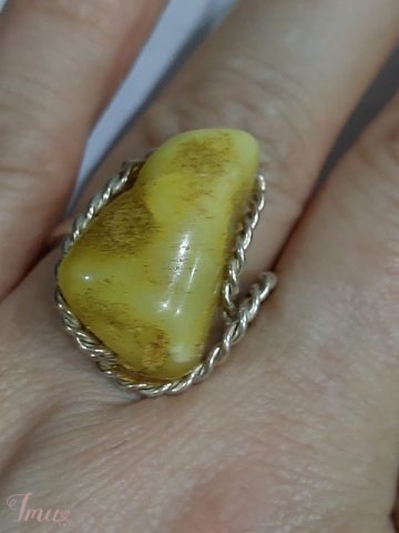 imusau.lt | parduodama naujas 100% gintaro žiedas