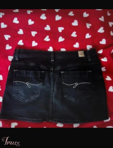 imusau.lt | parduodama juodas mini dzinsinis sijonas