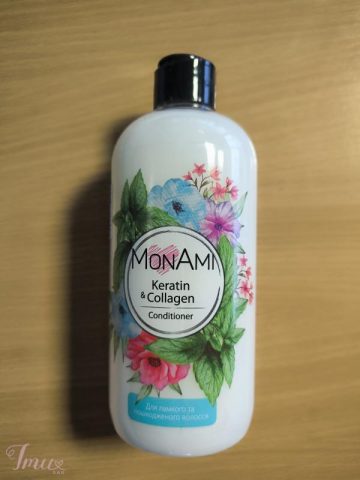 imusau.lt | listing MonAmi balzamas “Keratin & Kalogen” lūžinėjantiems ir pažeistiems plaukams 500ml