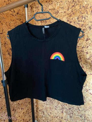 imusau.lt | parduodama Juoda crop-top maikutė