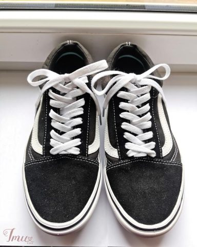 imusau.lt | parduodama Vans Comfycush Old Skool originalūs  juodi balti odiniai sportiniai laisvalaikio sportbačiai