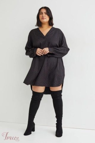 imusau.lt | listing DIDELE atlasine H&M suknele\tunika