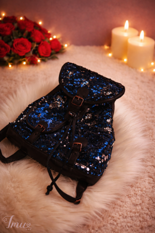 imusau.lt | listing Mėlyna blizganti kuprinė